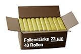 Gelber Sack - Ein Karton mit 40 Rollen (520 Gelbe Säcke) - 22 µm Folienstärke