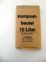 300 St. Bio Kompostbeutel 10 l, 200x160x360 mm, Kompostbeutel, Müllbeutel, Mülltüten, Biobeutel -