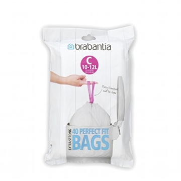 Brabantia Müllbeutel-Spenderpackung, 12 Liter, 40 Stück - 