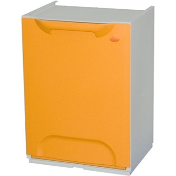 Mülltrenner / Müllsortierer-Element 20 Liter, aus Kunststoff, gelb-orange -