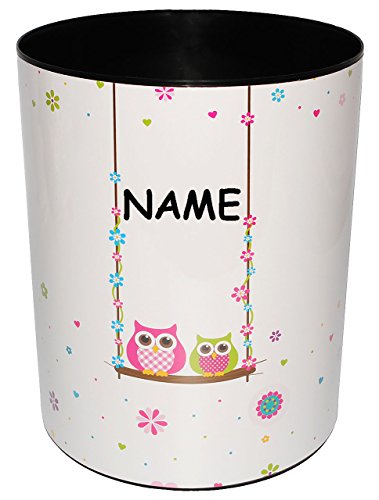 Papierkorb Disney Minnie Mouse Kunststoff Name Abfallbehälter / Abfalleimer Kinderzi.. Aufbewahrungsbox für Kinder Mädchen Mülleimer Eimer incl