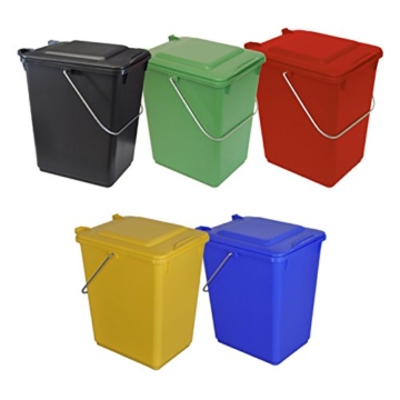 1 Stück SULO BioBoy rot 10 Liter Müllsammler Abfallbehälter Papierkorb Eimer Box 
