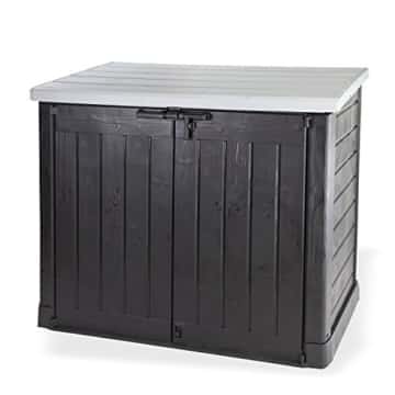 Koll Living Gartenbox Mülltonnenbox Gerätebox Schuppen für 2x 240 Liter Mülltonnen Gratis nur bei uns : inkl. Vorhängeschloss - 